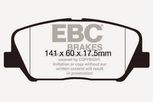 Load image into Gallery viewer, EBC 16+ Hyundai Veloster 1.6 Turbo Ultimax2 Front Brake Pads
