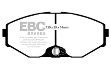 Load image into Gallery viewer, EBC 93-97 Infiniti J30 3.0 Yellowstuff Front Brake Pads