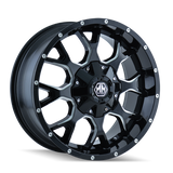 Mayhem 8015 Warrior 20x9 / 6x135 BP / -8mm Offset / 106mm Hub Black w/ Milled Spokes Wheel