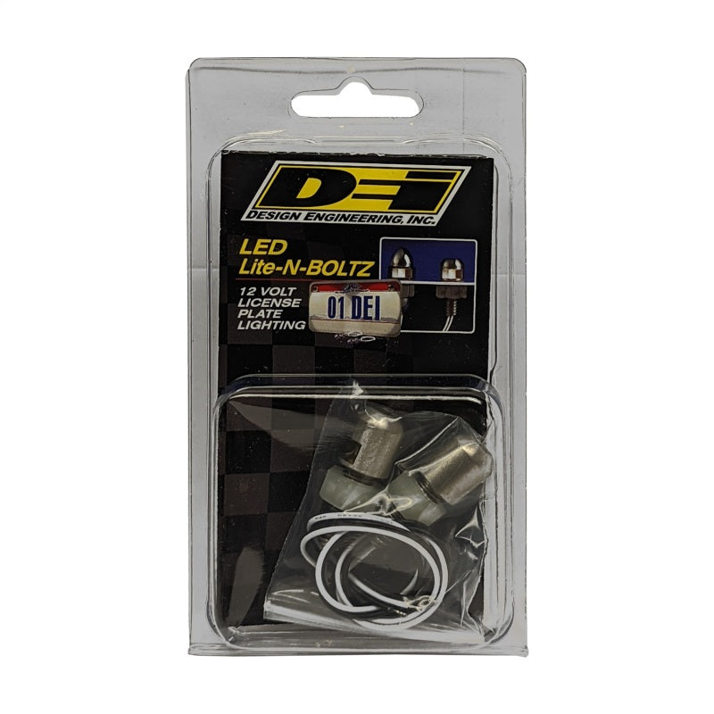 DEI LED LiteN Boltz License Plate Lighting - Dome Head - 2pc - Satin