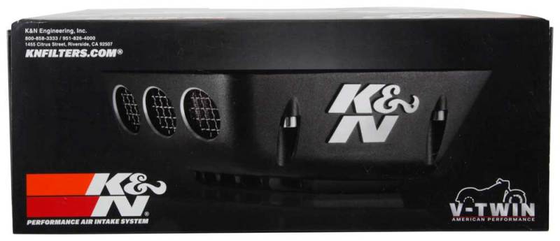 K&N Street Metal Intake System for 08-16 Harley Davidson Touring Models - Shaker Black