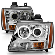 Load image into Gallery viewer, ANZO 2007-2013 Chevrolet Avalanche Projector Headlights w/ Halo Chrome