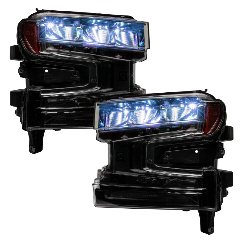 Oracle 19-21 Silverado/Sierra 1500 RGB Demon Eye Headlight Kit - w/o Controller SEE WARRANTY