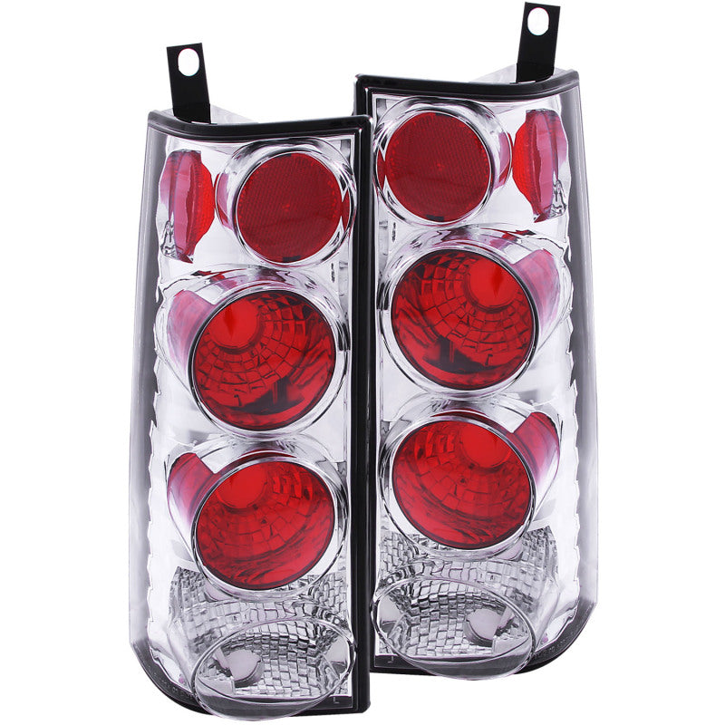 ANZO 1996-2002 Gmc Savana Taillights Chrome