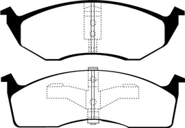 EBC 96-00 Chrysler Town & Country 3.3 (15in Wheels) Greenstuff Front Brake Pads