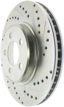 Load image into Gallery viewer, StopTech Select Sport 06-17 Dodge Charger/14-17 Chrysler 300 Slotted &amp; Drilled Front Left Rotor