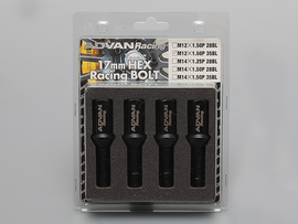 Advan Wheel Bolt 35mm Thread (Black) - 4 Pack