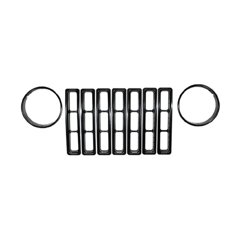 Rugged Ridge Headlight Bezels Black 97-06 Jeep Wrangler