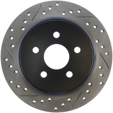 Load image into Gallery viewer, StopTech 03-09 Chrysler PT Cruiser Tur / 03-05 Dodge Neon SRT-4 Rear Right Slotted &amp; Drilled Rotor