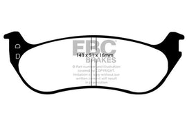 EBC 06-10 Ford Explorer 4.0 2WD Ultimax2 Rear Brake Pads