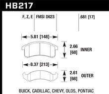 Load image into Gallery viewer, Hawk 96-97 Chevy Camaro RS / 94-97 Camaro Z28/Pontiac Firebird Trans AM  Blue 9012 Front Race Pads