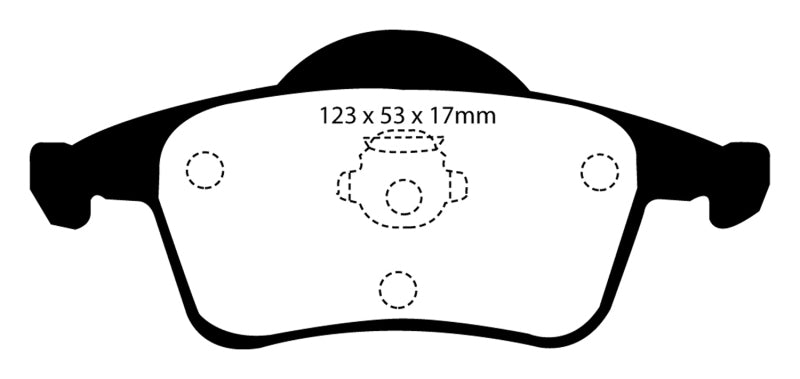 EBC 01-05 Volvo S60 2.3 Turbo T5 Yellowstuff Rear Brake Pads