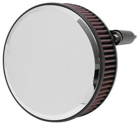 K&N Street Round Metal Intake System - Harley-Davidson - Red Filter 6-8 Size 2.4in In Dia 2.5in H