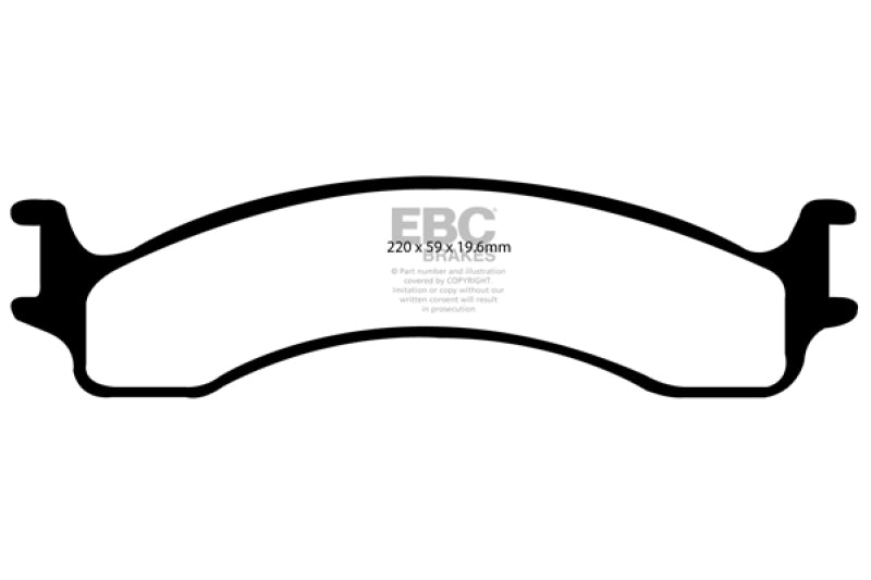 EBC 00-02 Dodge Ram 2500 Pick-up 5.2 2WD Yellowstuff Front Brake Pads