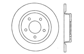 StopTech 04-10 Mazda3 Slotted & Drilled Right Rear Rotor
