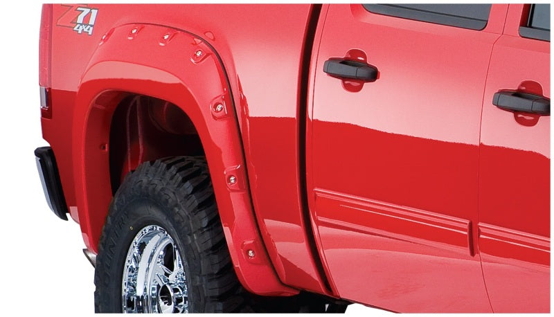 Bushwacker 07-13 GMC Sierra 1500 Fleetside Boss Pocket Style Flares 4pc 78.7/97.6in Bed - Black