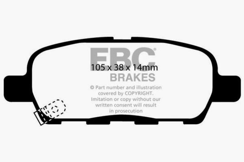 EBC 03-05 Infiniti FX35 3.5 Ultimax2 Rear Brake Pads