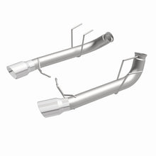 Load image into Gallery viewer, MagnaFlow 13 Ford Mustang Dual Split Rear Exit Stainless Axle-Back Cat Back Exhaust (Competition)