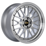 BBS LM 18x9 5x114.3 ET42 Diamond Silver Center Diamond Cut Lip Wheel - 82mm PFS/Clip Required