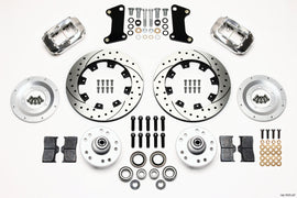 Wilwood Forged Dynalite Front Kit 12.19in Drilled Polished 67-69 Camaro 64-72 Nova Chevelle