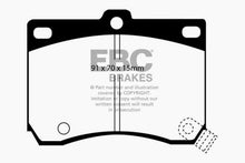 Load image into Gallery viewer, EBC 91-96 Ford Escort 1.8 Greenstuff Front Brake Pads