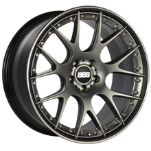 Load image into Gallery viewer, BBS CH-RII 22x11.5 5x112 ET38 Satin Platinum Center Black Lip SS Rim Protector Wheel - 82mm PFS Req.