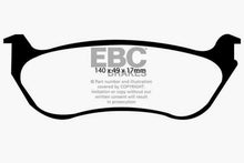 Load image into Gallery viewer, EBC 95-97 Ford Crown Victoria 4.6 (Phenolic PisTons) Redstuff Rear Brake Pads