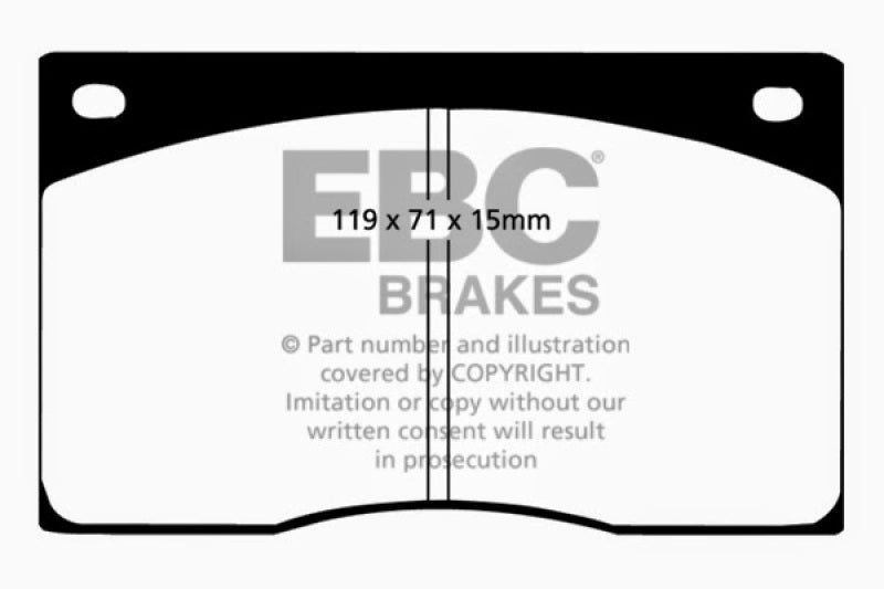 EBC 93-97 Aston Martin DB7 3.2 Supercharged Redstuff Front Brake Pads