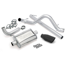 Load image into Gallery viewer, Banks Power 07-11 Jeep 3.8L Wrangler - 2dr Monster Exhaust System - SS Single Exhaust w/ Black Tip