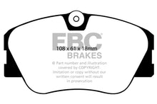 Load image into Gallery viewer, EBC 86-93 Mercedes-Benz 190/190E 2.3 16v Greenstuff Front Brake Pads