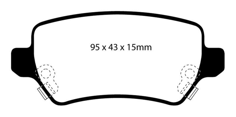 EBC 08-09 Saturn Astra 1.8 Yellowstuff Rear Brake Pads