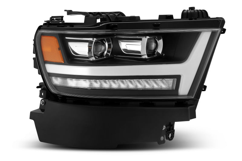 AlphaRex 19-20 Ram 1500HD PRO-Series Proj Headlight Plnk Style Blk w/Activ Light/Seq Signal/Plnk DRL