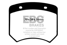 Load image into Gallery viewer, EBC 70-73 Rover Mini 1275 (10in Wheels) Greenstuff Front Brake Pads