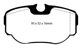 EBC 99-03 Land Rover Discovery (Series 2) 4.0 Yellowstuff Rear Brake Pads