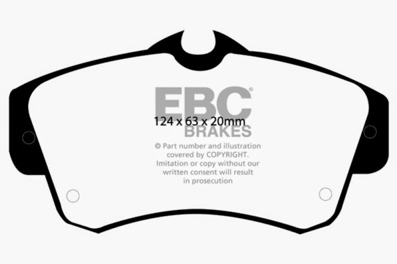 EBC 00-11 Chrysler PT Cruiser 2.4 Greenstuff Front Brake Pads