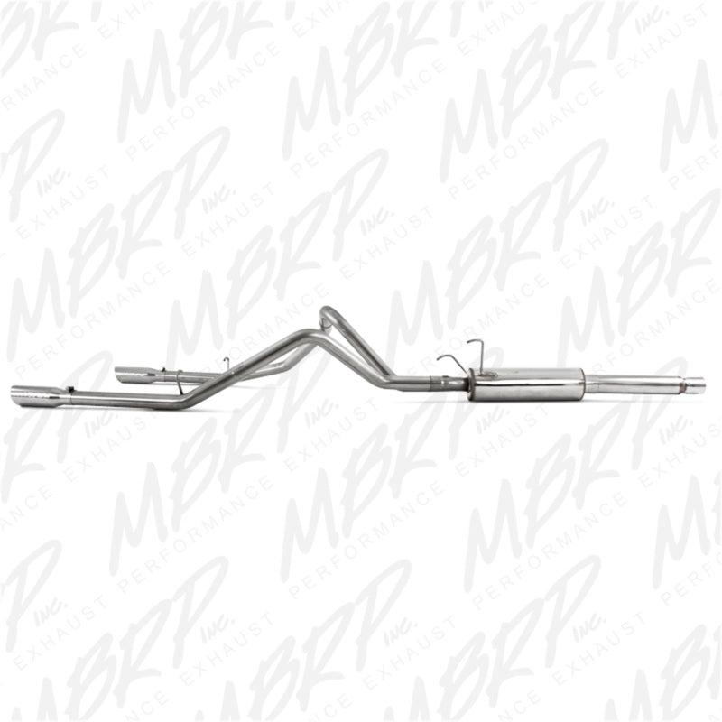 MBRP 2003 Dodge Ram Hemi 1500 5.7L SC/CC-SB Cat Back Dual Split Rear