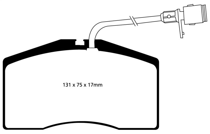 EBC 01-03 Audi S8 4.2 Redstuff Front Brake Pads