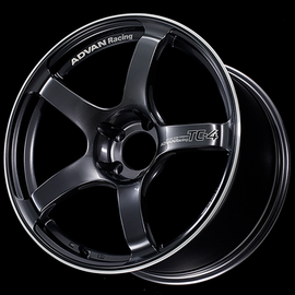 Advan TC4 18x9 +35 5x114.3 Racing Gunmetallic and Ring Wheel