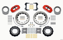 Load image into Gallery viewer, Wilwood Narrow Superlite 4R Front Hat Kit 12.88in Drill Red 76-77 Ford Bronco Dana 44 w/Lines