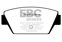 Load image into Gallery viewer, EBC 93-94 Eagle Talon 1.8 Redstuff Rear Brake Pads