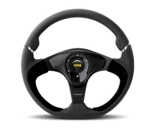 Load image into Gallery viewer, Momo Nero Steering Wheel 350 mm - Black Leather/Suede/Black Spokes