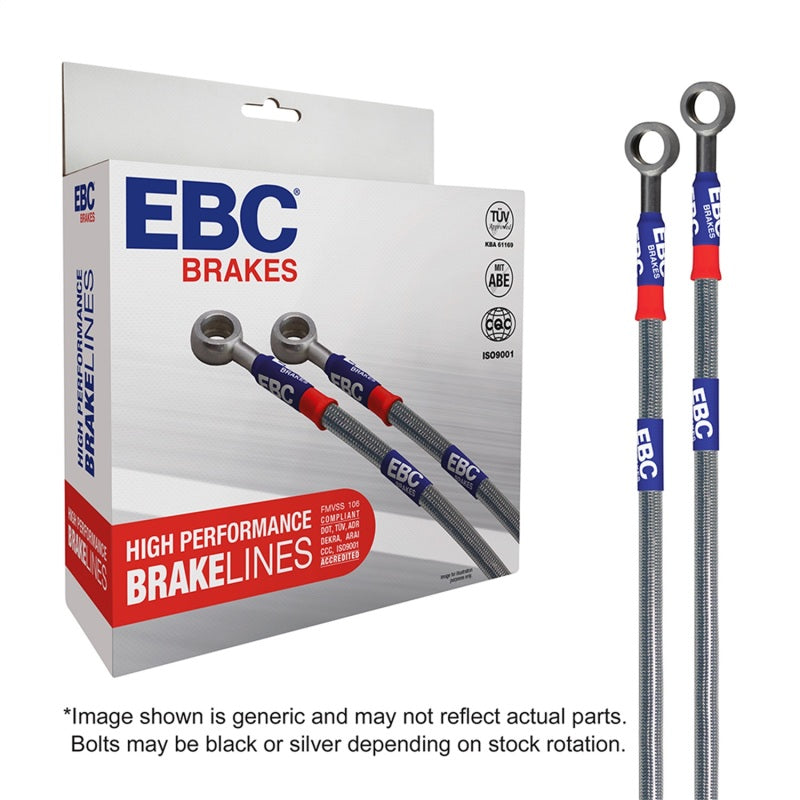 EBC 08-13 Chevrolet Silverado 1500 (2WD) (w/Rear Rotors & 4in Ext) Stainless Steel Brake Line Kit