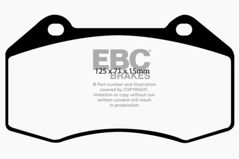 EBC 07-08 Chevrolet Cobalt 2.0 Supercharged (SS) Redstuff Front Brake Pads