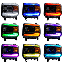 Load image into Gallery viewer, Oracle 14-15 GMC Sierra Headlight DRL Upgrade Kit - ColorSHIFT w/ 2.0 Controller SEE WARRANTY