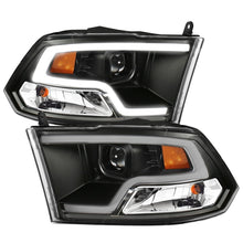 Load image into Gallery viewer, ANZO 09-18 Dodge Ram 1500 Plank Style Projector Headlights Black w/ Halo