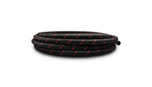 Load image into Gallery viewer, Vibrant -6 AN Two-Tone Black/Red Nylon Braided Flex Hose (5 foot roll)