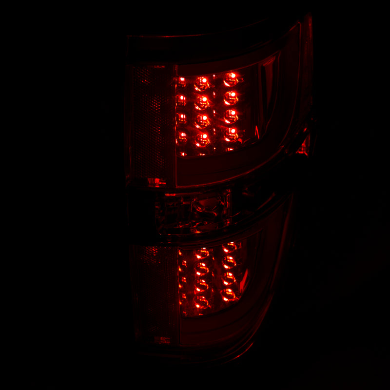 ANZO 2009-2013 Ford F-150 LED Taillights Red/Clear