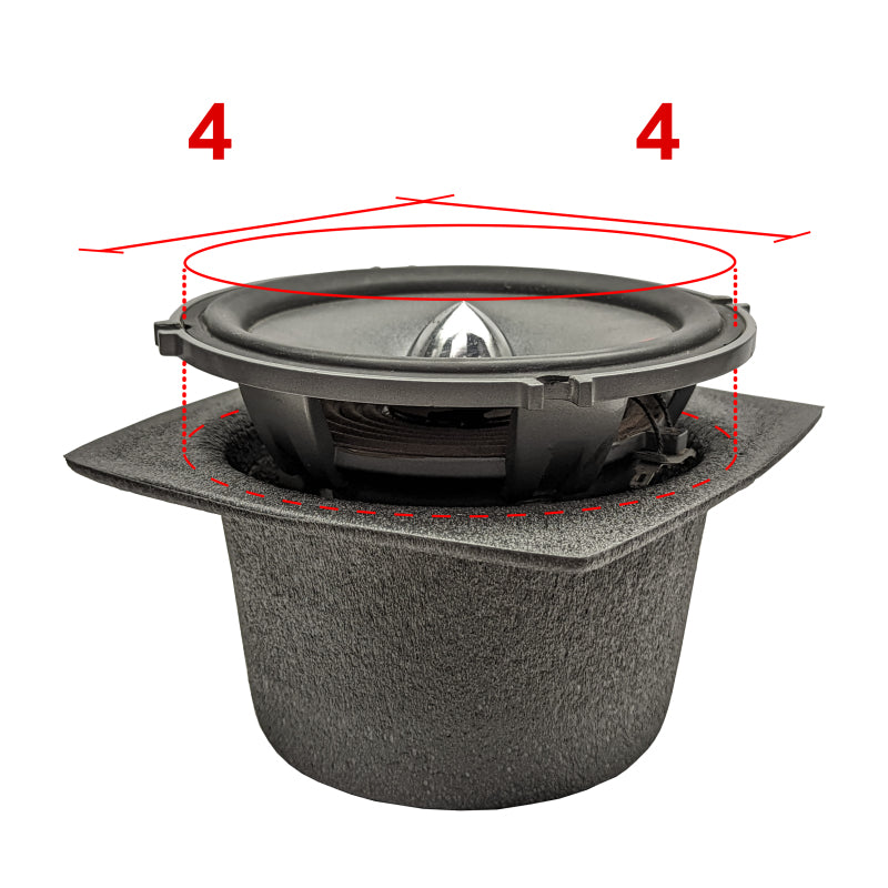 DEI Speaker Baffles 4in Round Slim Pair