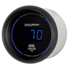 Load image into Gallery viewer, Autometer Cobalt Digital 52.4mm Black 0-100psi Oil Pressure Gauge