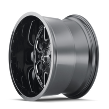 Load image into Gallery viewer, Mayhem 8107 Cogent 22x10 / 6x135 BP / -27mm Offset / 106mm Hub Black w/ Milled Spokes Wheel